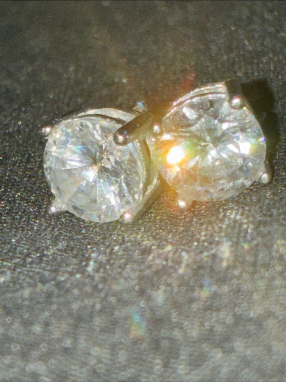 Classic Clear Crystal Stud Earrings - Women Jewelry